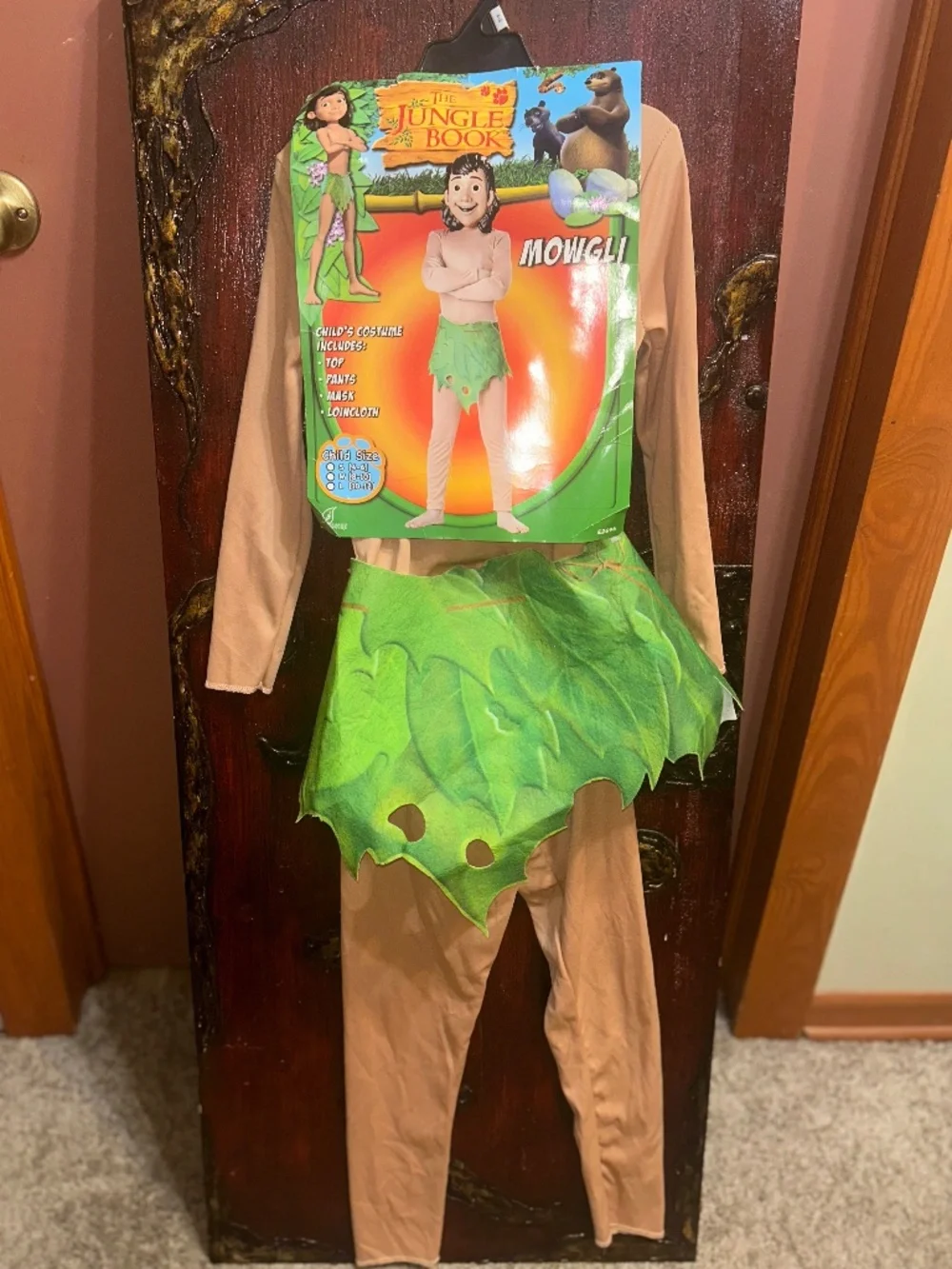 NWT 2009 Seasons USA Jungle Book Mowgli Unisex Halloween Costume Child Sz. S 4-6